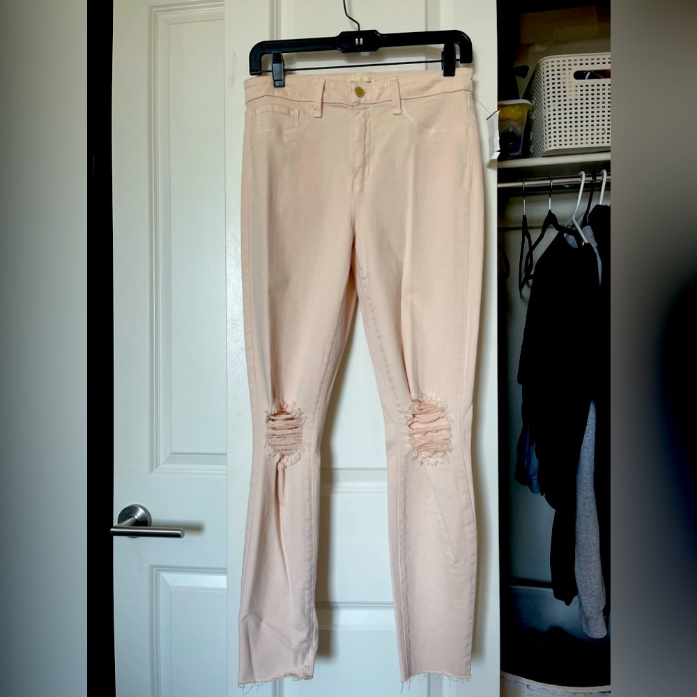 Ankle Cigarette Jeans - L’Agence (Size 29; Sand Color)